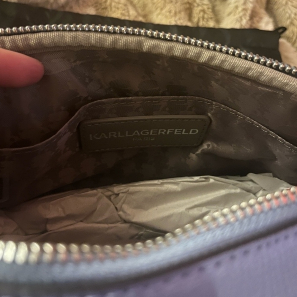 KARL LAGERFELD Maybelle Solid Crossbody NWT - Picture 13 of 16